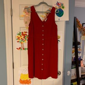 Universal Thread - Red Button Dress - XXL